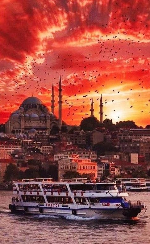 İstanbulda gün batımı